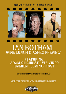 Brewmanity Ian Botham Wine Lunch